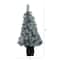 4ft. Pre-Lit Snowy Mountain Pine Artificial Christmas Tree, Blue LED Lights
